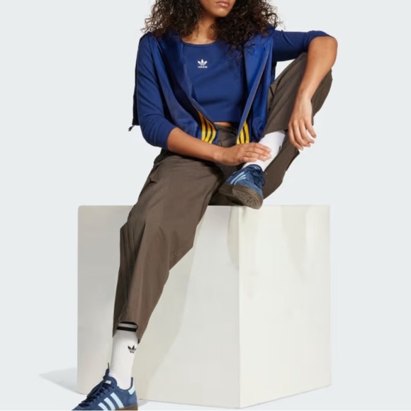 NEW Adidas Ribbed Crop Top - Picture 6 of 6